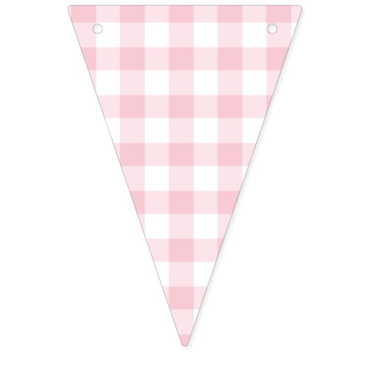 Classic Gingham Pink Vlaggetjes (Derde vlag)