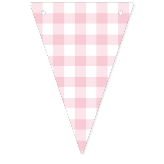Classic Gingham Pink Vlaggetjes (Tweede vlag)
