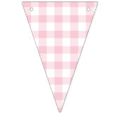 Classic Gingham Pink Vlaggetjes (Eerste vlag)