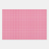 Classic Gingham Raspberry  Inpakpapier Vel (Voorkant 3)