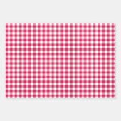 Classic Gingham Raspberry  Inpakpapier Vel (Voorkant 2)