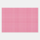 Classic Gingham Raspberry  Inpakpapier Vel (Voorkant)