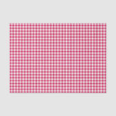 Classic Gingham Raspberry Tissuepapier (Voorkant)