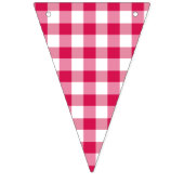 Classic Gingham Raspberry Vlaggetjes (Derde vlag)