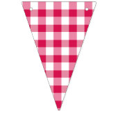 Classic Gingham Raspberry Vlaggetjes (Tweede vlag)