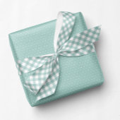 Classic gingham schattig blauwgroen check baby cad satijnen lint
