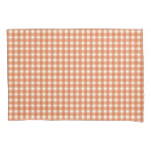 Classic Gingham Sinaasappel Kussensloop (Voorkant)