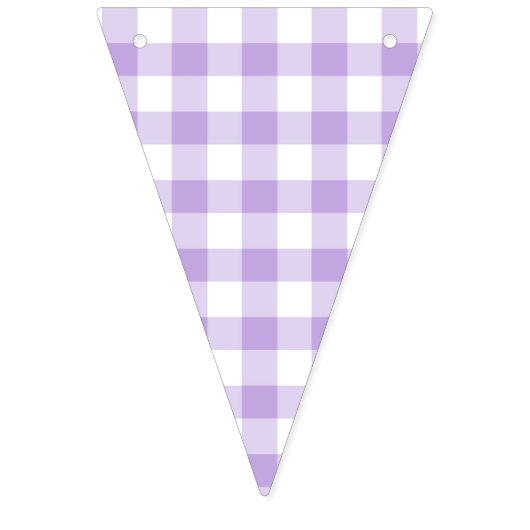 Classic Gingham Soft Lavender Vlaggetjes (Tweede vlag)
