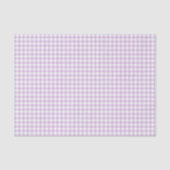 Classic Gingham Soft Lilac Tissuepapier (Voorkant)