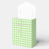 Classic Gingham Spring Green Bedankdoosjes (Geopend)