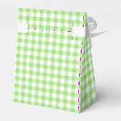 Classic Gingham Spring Green Bedankdoosjes (Achterkant)