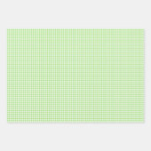 Classic Gingham Spring Green Inpakpapier Vel (Voorkant 3)
