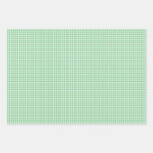 Classic Gingham Summer Green Inpakpapier Vel (Voorkant 3)
