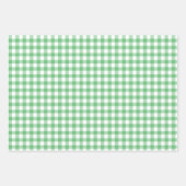 Classic Gingham Summer Green Inpakpapier Vel (Voorkant 2)