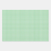 Classic Gingham Summer Green Inpakpapier Vel (Voorkant)