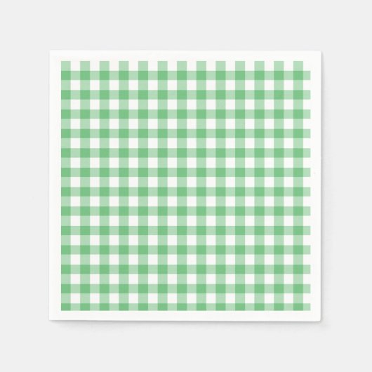 Classic Gingham Summer Green Servet (Voorkant)