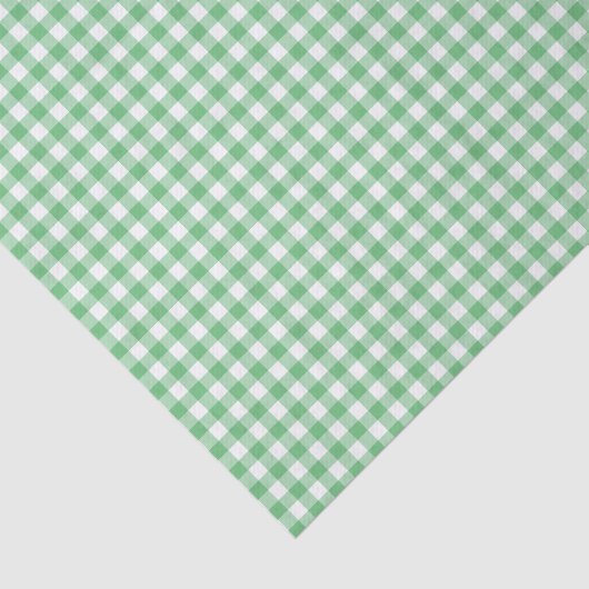 Classic Gingham Summer Green Tissuepapier (Detail)