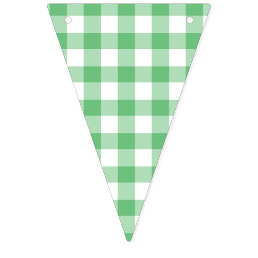 Classic Gingham Summer Green Vlaggetjes (Eerste vlag)
