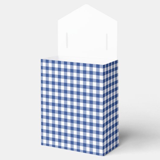Classic Gingham True Blue Bedankdoosjes (Geopend)