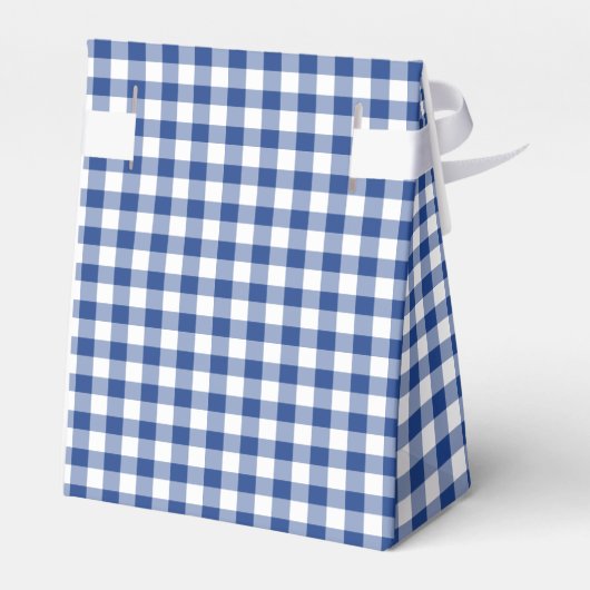 Classic Gingham True Blue Bedankdoosjes (Achterkant)