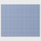 Classic Gingham True Blue Cadeaupapier (Vlak)