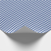 Classic Gingham True Blue Cadeaupapier (Hoek)