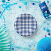 Classic Gingham True Blue Papieren Kommen (Feest)