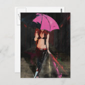 Classic Girl Briefkaart (Voorkant / Achterkant)