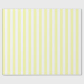 Classic Girly Pastel Yellow Stripe Pattern Spring  Cadeaupapier (Vlak)