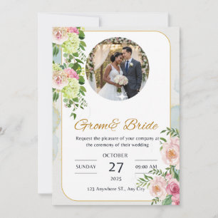 Classic Glam bruiloft uitnodiging   Stijlvol Aange