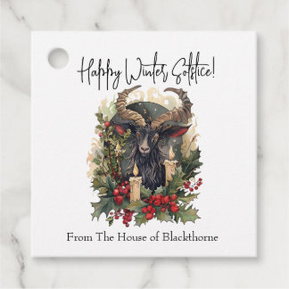 Classic Goat Yule Bedankjes Labels