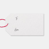 Classic Goat Yule Cadeaulabel (Achterkant Horizontaal)