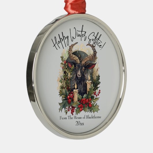 Classic Goat Yule Ornament (Rechts)