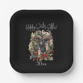 Classic Goat Yule Papieren Bordje