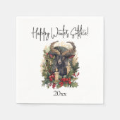 Classic Goat Yule Servet (Voorkant)