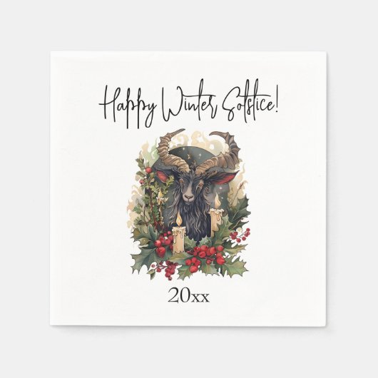 Classic Goat Yule Servet (Voorkant)