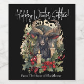 Classic Goat Yule Wijn Etiket (Enkel label)