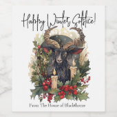 Classic Goat Yule Wijn Etiket (Enkel label)