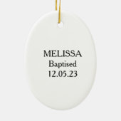 Classic God is een goed Christelijk kruis Keramisch Ornament (Achterkant)