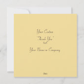 Classic Gold Abstract Elegant Royal Red Bedankkaart (Achterkant)