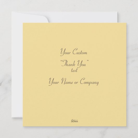 Classic Gold Abstract Elegant Royal Red Bedankkaart (Achterkant)