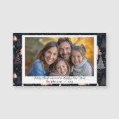 Classic Gold & Black Photo Magnet Visitekaartje (Voorkant)