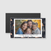 Classic Gold & Black Photo Magnet Visitekaartje (Voorkant / Achterkant)