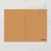 Classic Gold & Bronze Wedding Announcement Briefkaart (Achterkant)