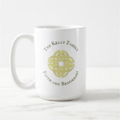 Classic Gold Celtic Cross Faith en Begorrah Koffiemok (Links)