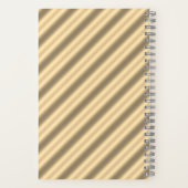 Classic Gold Diagonaal Streep Spiral Notitieboek (Achterkant)