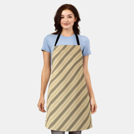 Classic Gold Diagonal Stripe All-Over Print Schort