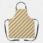 Classic Gold Diagonal Stripe All-Over Print Schort (Voorkant)