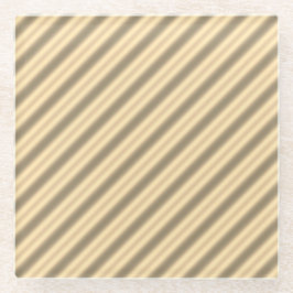 Classic Gold Diagonal Stripe Onderzetter