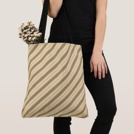 Classic Gold Diagonal Stripe Reflection Tas